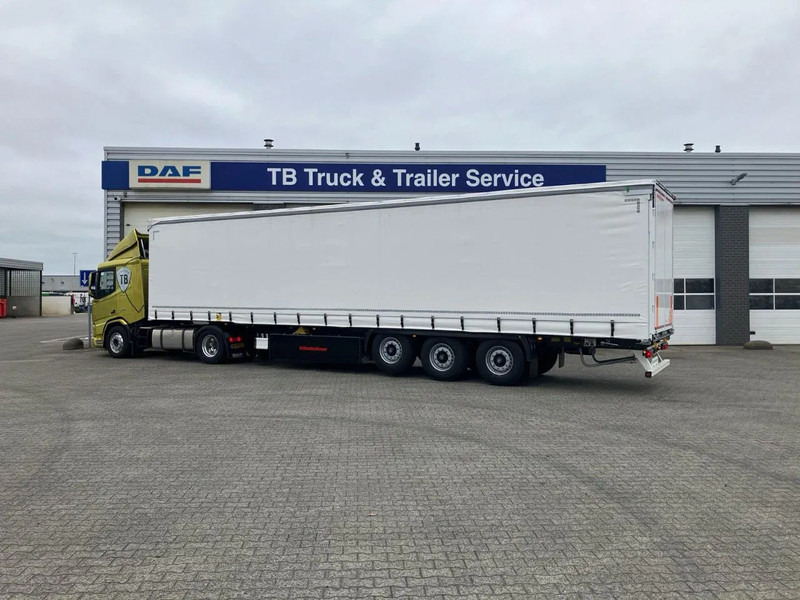 Kässbohrer SCS X+ / 90 - 12 / 27 Schuifzeilen multiplex vloer met palletkist 30 Europallets - סמיטריילר עם וילונות צד: תמונה 4 Kässbohrer SCS X+ / 90 - 12 / 27 Schuifzeilen multiplex vloer met palletkist 30 Europallets - סמיטריילר עם וילונות צד: תמונה 4