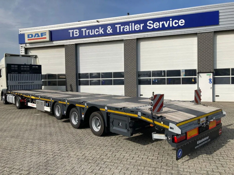 Kässbohrer SPA M3 / 1N - 18 / 27 Heavy Duty uitschuifbare vlakke mega trailer met liftas, rongen en oprijplaten - סמיטריילר בתיבה סגורה: תמונה 5 Kässbohrer SPA M3 / 1N - 18 / 27 Heavy Duty uitschuifbare vlakke mega trailer met liftas, rongen en oprijplaten - סמיטריילר בתיבה סגורה: תמונה 5