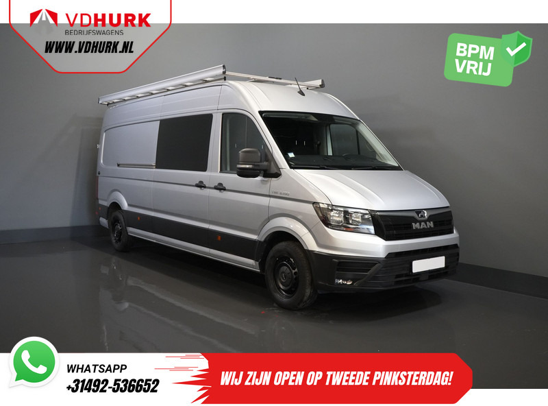 MAN TGE 3.180 180 pk DSG Aut. L4H3 DC Dubbel Cabine BPM VRIJ! 7 pers./ 270Gr. Deuren/ Carplay/ Imperiaal + Trap/ Gev.Stoel/ Cruise/ Came - כלי רכב מסחרי עם לוח, כלי רכב מסחרי קומבי: תמונה 1 MAN TGE 3.180 180 pk DSG Aut. L4H3 DC Dubbel Cabine BPM VRIJ! 7 pers./ 270Gr. Deuren/ Carplay/ Imperiaal + Trap/ Gev.Stoel/ Cruise/ Came - כלי רכב מסחרי עם לוח, כלי רכב מסחרי קומבי: תמונה 1