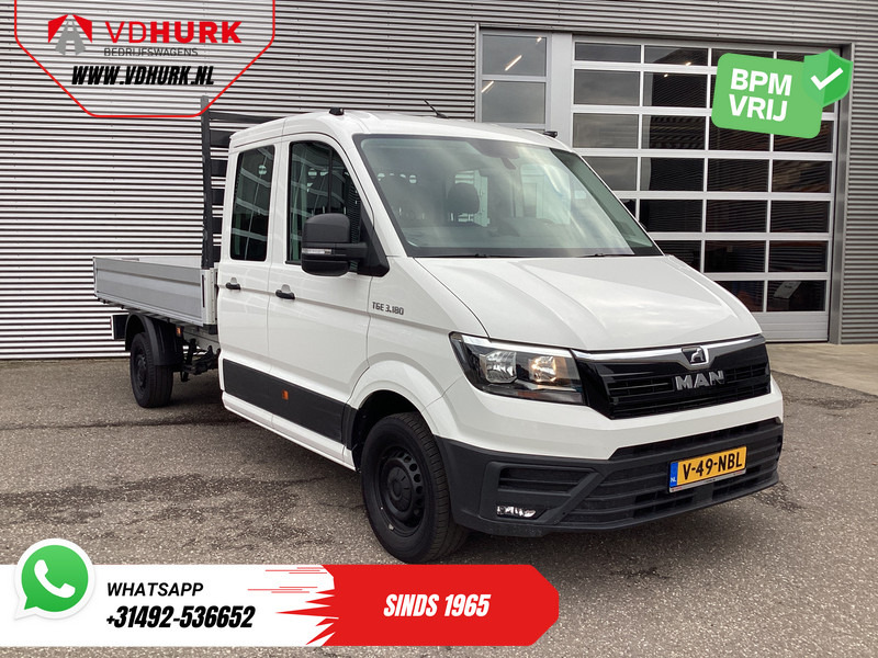 MAN TGE 3.180 DSG Aut. DC Dubbel Cabine BPM VRIJ! Open Laadbak 350x203/ 7 Pers./ Carplay/ Trekhaak/ Cruise/ 2.8t Trekverm./ Airco/ Pick - כלי רכב מסחרי במיטה שטוחה, כלי רכב מסחרי קומבי: תמונה 1 MAN TGE 3.180 DSG Aut. DC Dubbel Cabine BPM VRIJ! Open Laadbak 350x203/ 7 Pers./ Carplay/ Trekhaak/ Cruise/ 2.8t Trekverm./ Airco/ Pick - כלי רכב מסחרי במיטה שטוחה, כלי רכב מסחרי קומבי: תמונה 1
