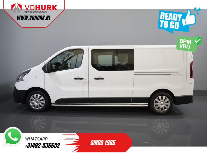 כלי רכב מסחרי קטן, כלי רכב מסחרי קומבי Renault Trafic 2.0 dCi 120 pk L2 DC Dubbel Cabine BPM VRIJ! Ready2Go LED/ 2x schuifdeur/ Sidebars/ Carplay/ Climate/ Camera/ PDC/ Cruise/ Trekh: תמונה 9