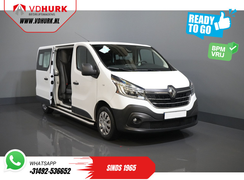 כלי רכב מסחרי קטן, כלי רכב מסחרי קומבי Renault Trafic 2.0 dCi 120 pk L2 DC Dubbel Cabine BPM VRIJ! Ready2Go LED/ 2x schuifdeur/ Sidebars/ Carplay/ Climate/ Camera/ PDC/ Cruise/ Trekh: תמונה 8