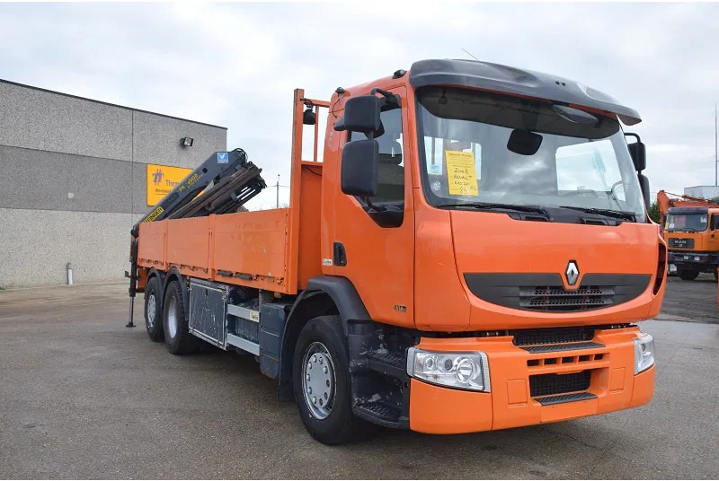 Renault Premium 410 - משאית צד נופל/ שטוחה, משאית מנוף: תמונה 5 Renault Premium 410 - משאית צד נופל/ שטוחה, משאית מנוף: תמונה 5