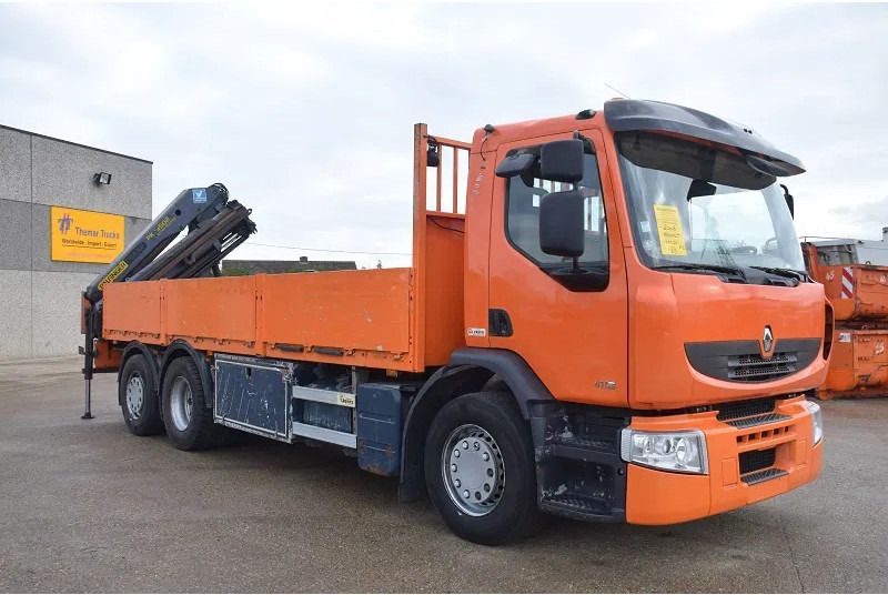 Renault Premium 410 - משאית צד נופל/ שטוחה, משאית מנוף: תמונה 4 Renault Premium 410 - משאית צד נופל/ שטוחה, משאית מנוף: תמונה 4