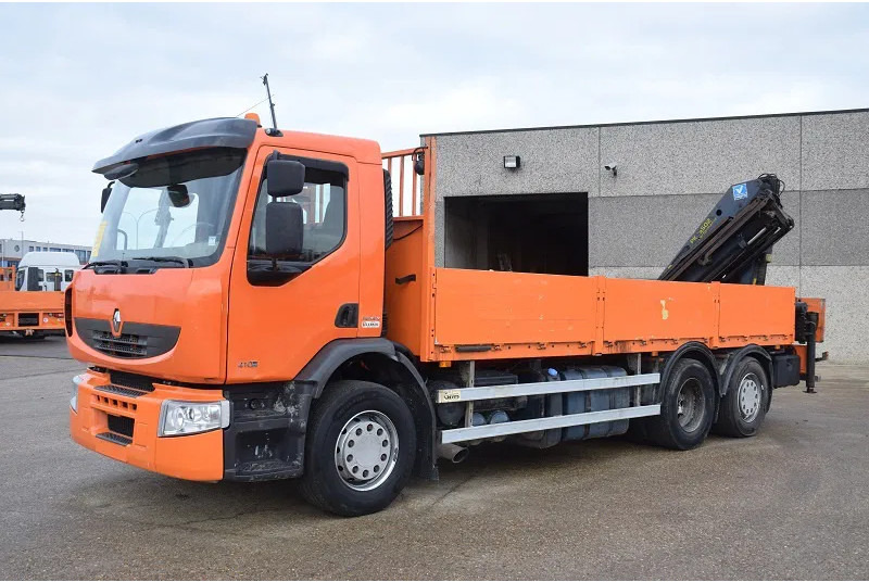 Renault Premium 410 - משאית צד נופל/ שטוחה, משאית מנוף: תמונה 1 Renault Premium 410 - משאית צד נופל/ שטוחה, משאית מנוף: תמונה 1
