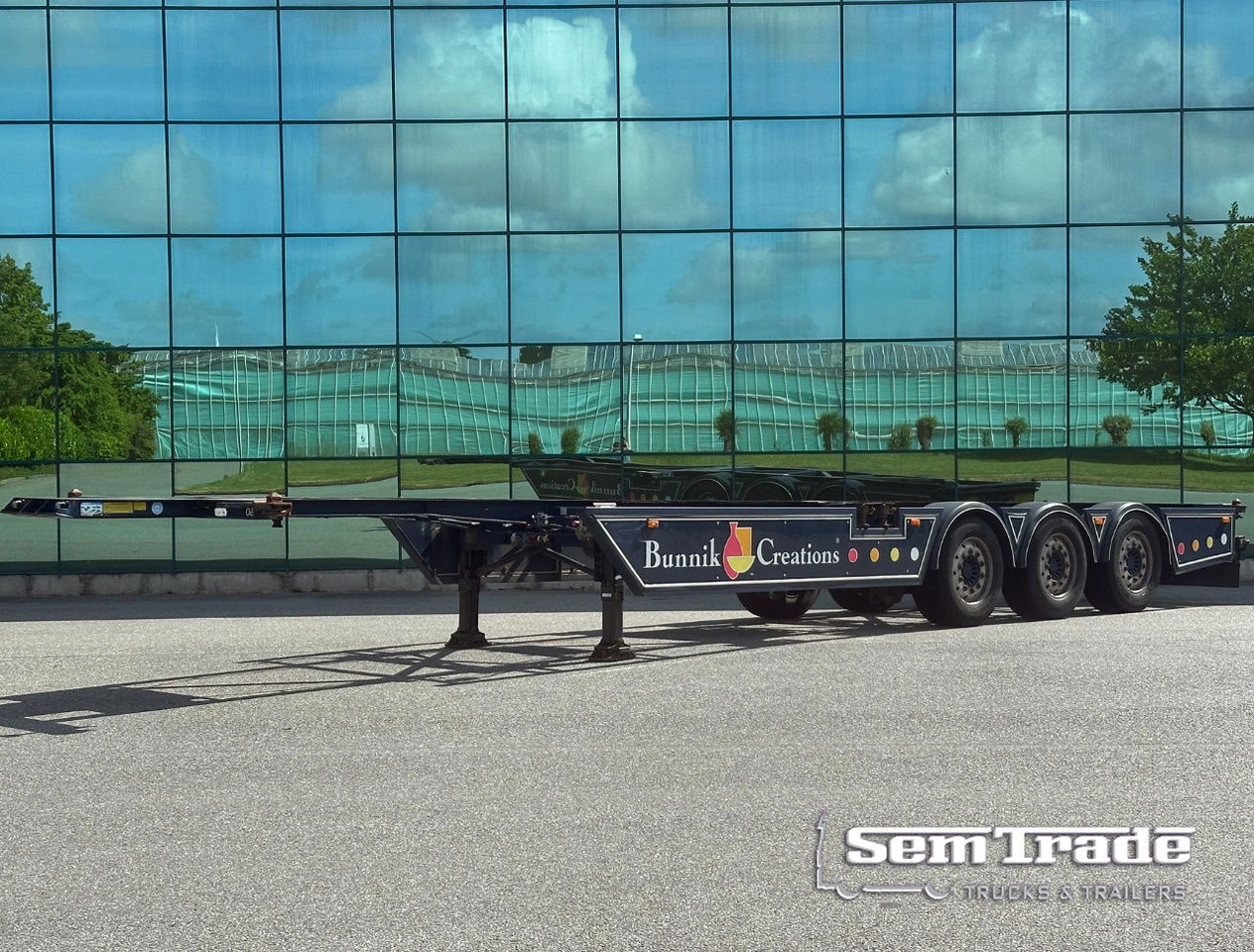 Burg BPO 13-27 Ccxlx 40" Galvanised Super Chassis SAF Axles Disc Brakes 2x Lift Axles 3 Pieces IN Stock Super Condition - סמיטריילר מוביל מכולות/ החלפת גוף: תמונה 1 Burg BPO 13-27 Ccxlx 40" Galvanised Super Chassis SAF Axles Disc Brakes 2x Lift Axles 3 Pieces IN Stock Super Condition - סמיטריילר מוביל מכולות/ החלפת גוף: תמונה 1