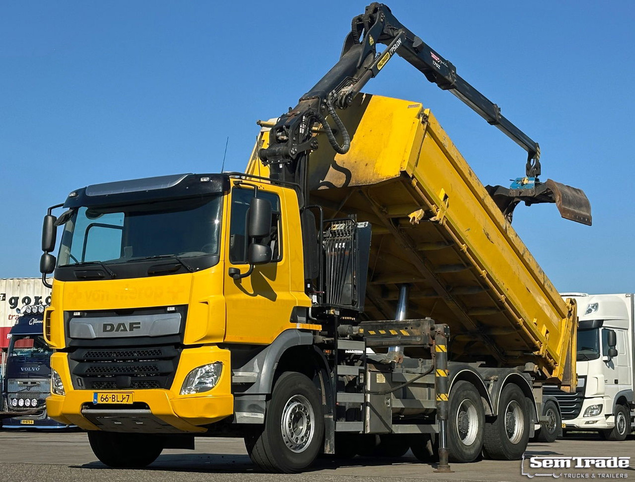 DAF CF 410 FAT 6X4 188.000 KM Palfinger 17 TON/Meter Kraan 2 Zijdige Ruizeveld K - משאית מנוף: תמונה 1 DAF CF 410 FAT 6X4 188.000 KM Palfinger 17 TON/Meter Kraan 2 Zijdige Ruizeveld K - משאית מנוף: תמונה 1