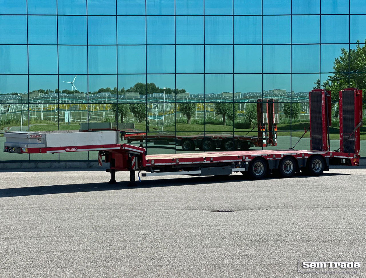 Nooteboom OSD-48-003 Semi 3 Axles Hydraulic Ramps Hinge TOP Condition - סמיטריילר עם מטען נמוך: תמונה 1 Nooteboom OSD-48-003 Semi 3 Axles Hydraulic Ramps Hinge TOP Condition - סמיטריילר עם מטען נמוך: תמונה 1