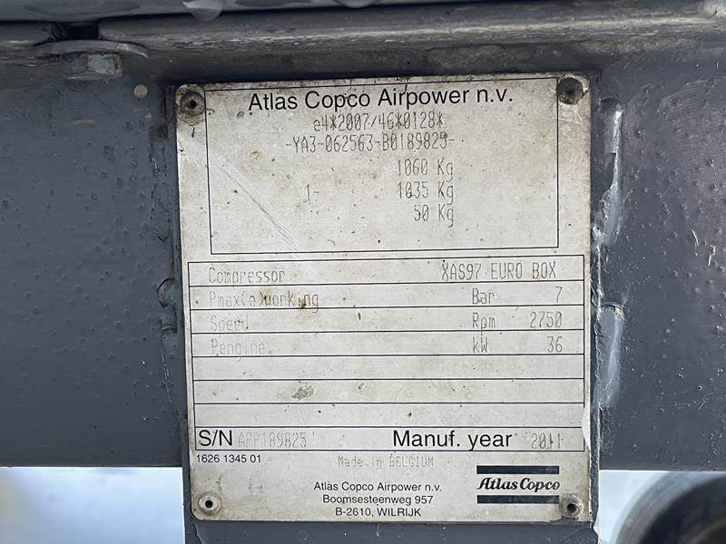 Atlas-Copco XAS 97 DD - N - מדחס אוויר: תמונה 4 Atlas-Copco XAS 97 DD - N - מדחס אוויר: תמונה 4