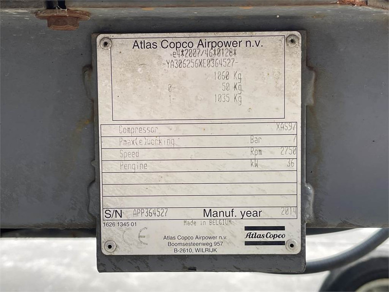 Atlas-Copco XAS 97 DD - N - מדחס אוויר: תמונה 5 Atlas-Copco XAS 97 DD - N - מדחס אוויר: תמונה 5