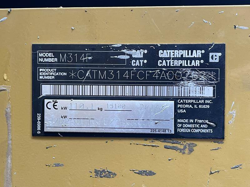 מחפר גלגלים Cat M 314 F: תמונה 15