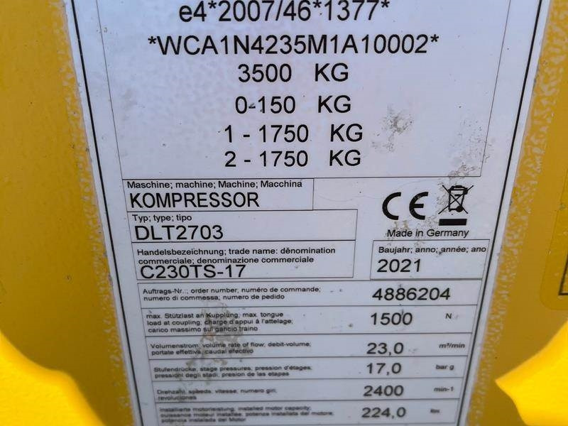 Compair C 230 TS - 17 - מדחס אוויר: תמונה 2 Compair C 230 TS - 17 - מדחס אוויר: תמונה 2