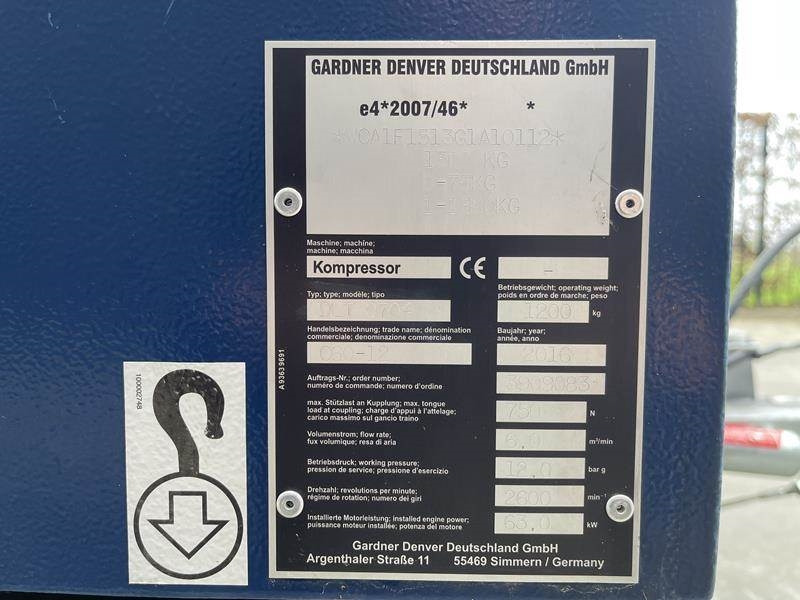 Compair C 60 - 12 - מדחס אוויר: תמונה 4 Compair C 60 - 12 - מדחס אוויר: תמונה 4