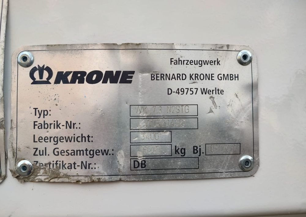 Krone Kontener BDF Krone 7.45m 18 palet - גוף החלפה - תיבה: תמונה 3 Krone Kontener BDF Krone 7.45m 18 palet - גוף החלפה - תיבה: תמונה 3