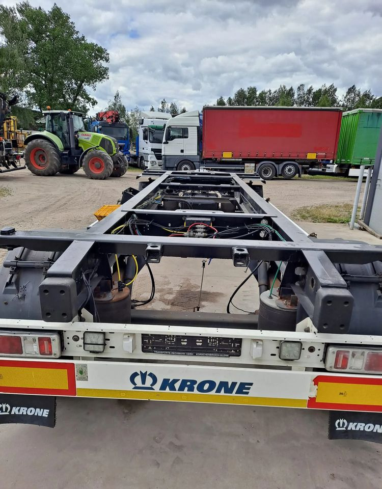 Krone Przyczepa Krone - קרון נגרר מוביל מכולות/ החלפת גוף: תמונה 1 Krone Przyczepa Krone - קרון נגרר מוביל מכולות/ החלפת גוף: תמונה 1