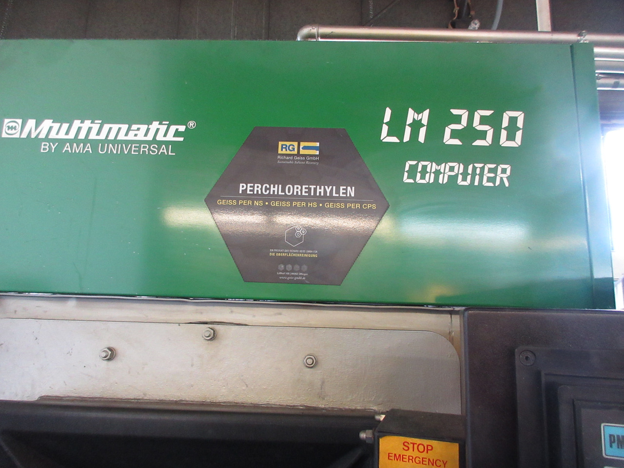 AMA Universal Multimatic LM 250 Computer Entfettungsanlage mit PER Perchlorethylen - כלי מכונה: תמונה 5 AMA Universal Multimatic LM 250 Computer Entfettungsanlage mit PER Perchlorethylen - כלי מכונה: תמונה 5