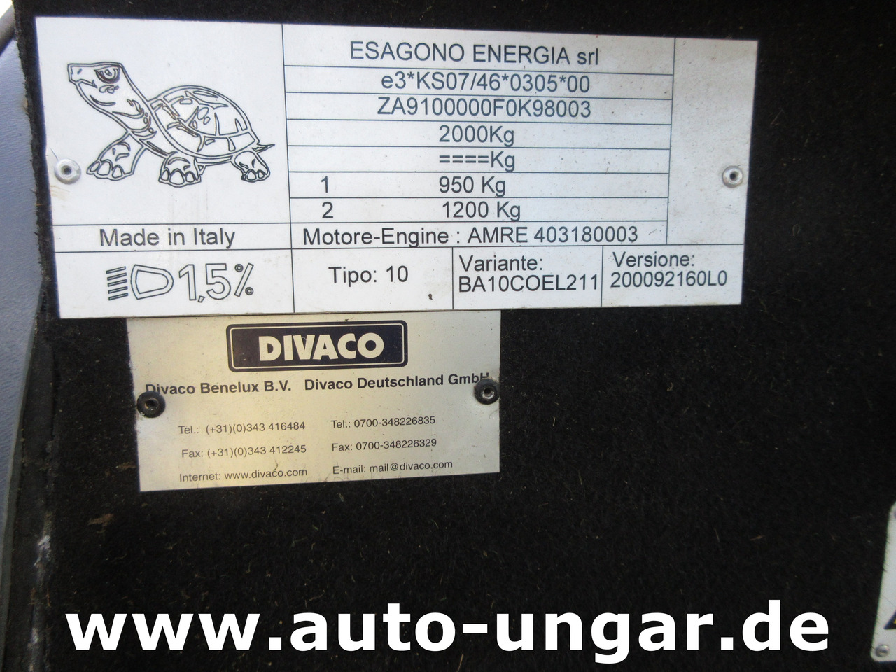 רכב שירות חשמלי Esagono Energia Geco Golia Elektro Transporter Divaco Pritsche Kommunalfahrzeug: תמונה 14