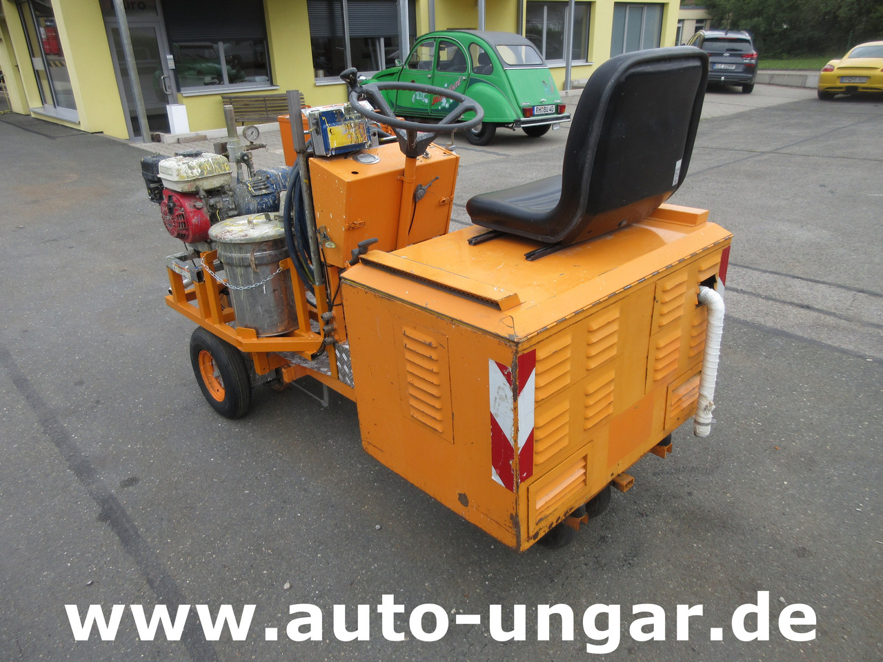 מכונת אספלט Graco LineLazer II 5900  auf Zindel VarioZet Linedriver Perlstreuer + Airless-Farb-Spritze Hofmann: תמונה 10