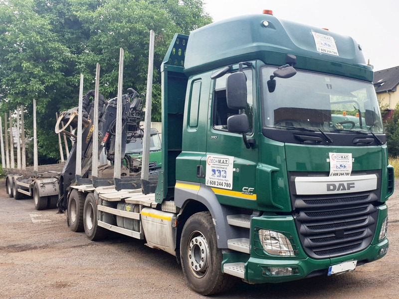 DAF 6x4 CF510 33/26t +HIAB Loglift 135 ZT94 +Umikov PP3 - משאית עץ, משאית מנוף: תמונה 1 DAF 6x4 CF510 33/26t +HIAB Loglift 135 ZT94 +Umikov PP3 - משאית עץ, משאית מנוף: תמונה 1