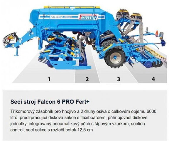Farmet Falcon 6 PRO Fert+ - מקדחת זריעה משולבת: תמונה 2 Farmet Falcon 6 PRO Fert+ - מקדחת זריעה משולבת: תמונה 2