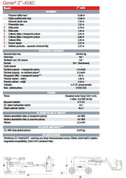 Genie top! Z45 XC - זרוע מרפקי: תמונה 5 Genie top! Z45 XC - זרוע מרפקי: תמונה 5