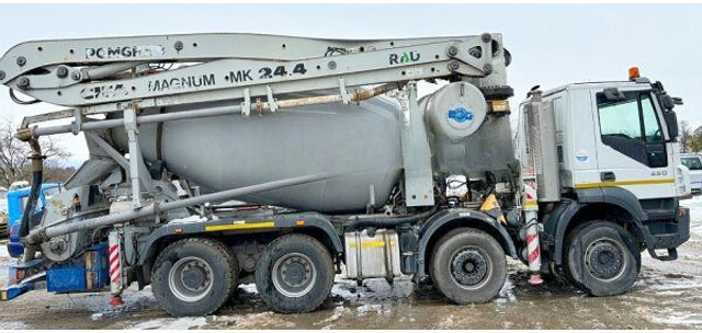Iveco Trakker 450 +7m3 pumi - משאבת בטון נייחת: תמונה 1 Iveco Trakker 450 +7m3 pumi - משאבת בטון נייחת: תמונה 1