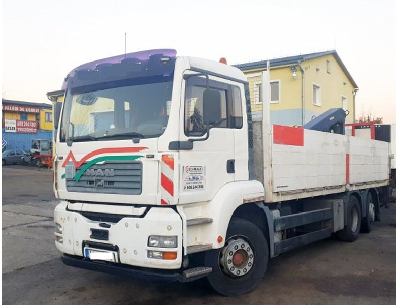 MAN 6x2 EUR4 TGA 26.430 BL crane REMOTE - משאית צד נופל/ שטוחה, משאית מנוף: תמונה 2 MAN 6x2 EUR4 TGA 26.430 BL crane REMOTE - משאית צד נופל/ שטוחה, משאית מנוף: תמונה 2