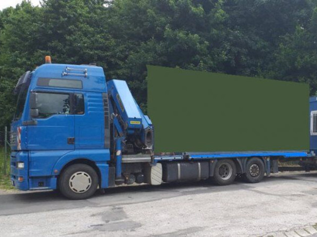 MAN 6x2 TGA 480 BDF +1m +16m crane - משאית צד נופל/ שטוחה, משאית מנוף: תמונה 5 MAN 6x2 TGA 480 BDF +1m +16m crane - משאית צד נופל/ שטוחה, משאית מנוף: תמונה 5