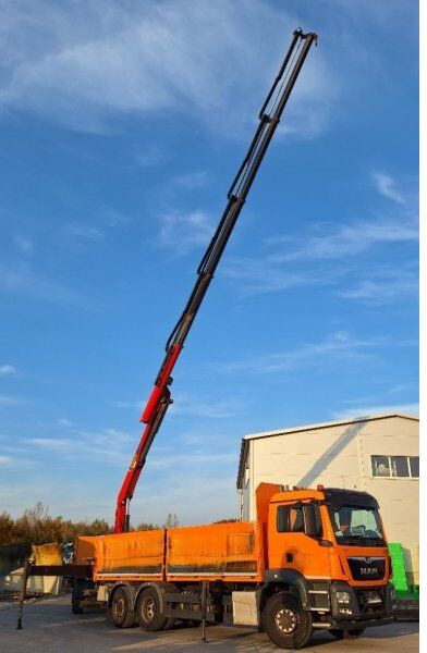 MAN TGS 26.440 - משאית צד נופל/ שטוחה, משאית מנוף: תמונה 3 MAN TGS 26.440 - משאית צד נופל/ שטוחה, משאית מנוף: תמונה 3