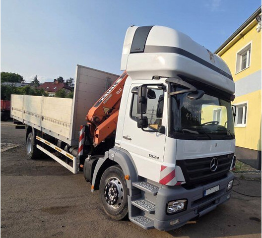 Mercedes-Benz 8m Axor 1824 - משאית צד נופל/ שטוחה, משאית מנוף: תמונה 2 Mercedes-Benz 8m Axor 1824 - משאית צד נופל/ שטוחה, משאית מנוף: תמונה 2