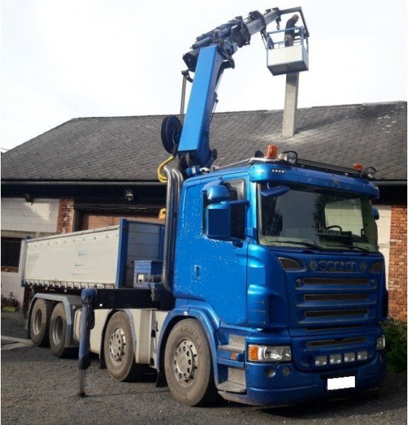 Scania 8x4 bord. R500 +23m crane - מזהיר, משאית מנוף: תמונה 1 Scania 8x4 bord. R500 +23m crane - מזהיר, משאית מנוף: תמונה 1