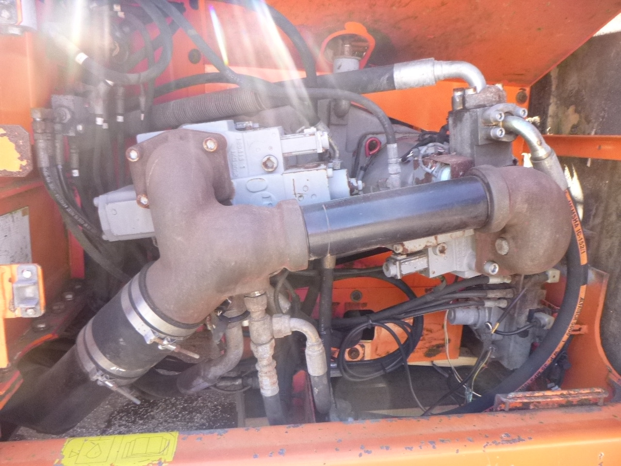 מטפל בפסולת/ תעשייתי FIAT-HITACHI EX455 Stationary dock/ship material handler: תמונה 14