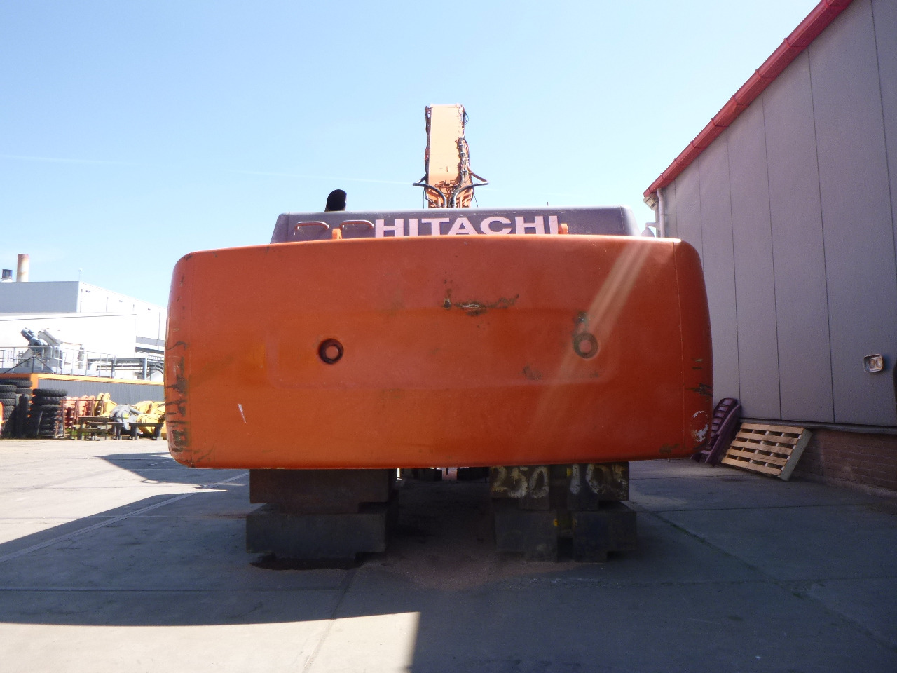 מטפל בפסולת/ תעשייתי FIAT-HITACHI EX455 Stationary dock/ship material handler: תמונה 30