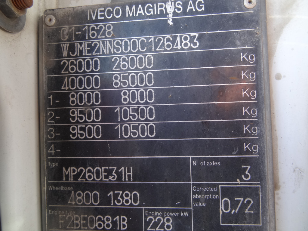Iveco EuroTrakker 260E31 6X4 Palfinger 36002 - משאית צד נופל/ שטוחה, משאית מנוף: תמונה 3 Iveco EuroTrakker 260E31 6X4 Palfinger 36002 - משאית צד נופל/ שטוחה, משאית מנוף: תמונה 3