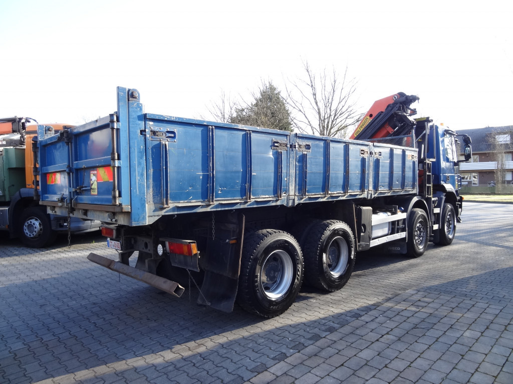 משאית מנוף, מזהיר Iveco Trakker AD340T41 8X4 Kipper Kran Palfinger 23002: תמונה 9