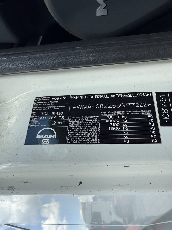 MAN TGA 18.430 Kran Palfinger 16502 bis 26.5 Meter - יחידת טרקטור: תמונה 5 MAN TGA 18.430 Kran Palfinger 16502 bis 26.5 Meter - יחידת טרקטור: תמונה 5