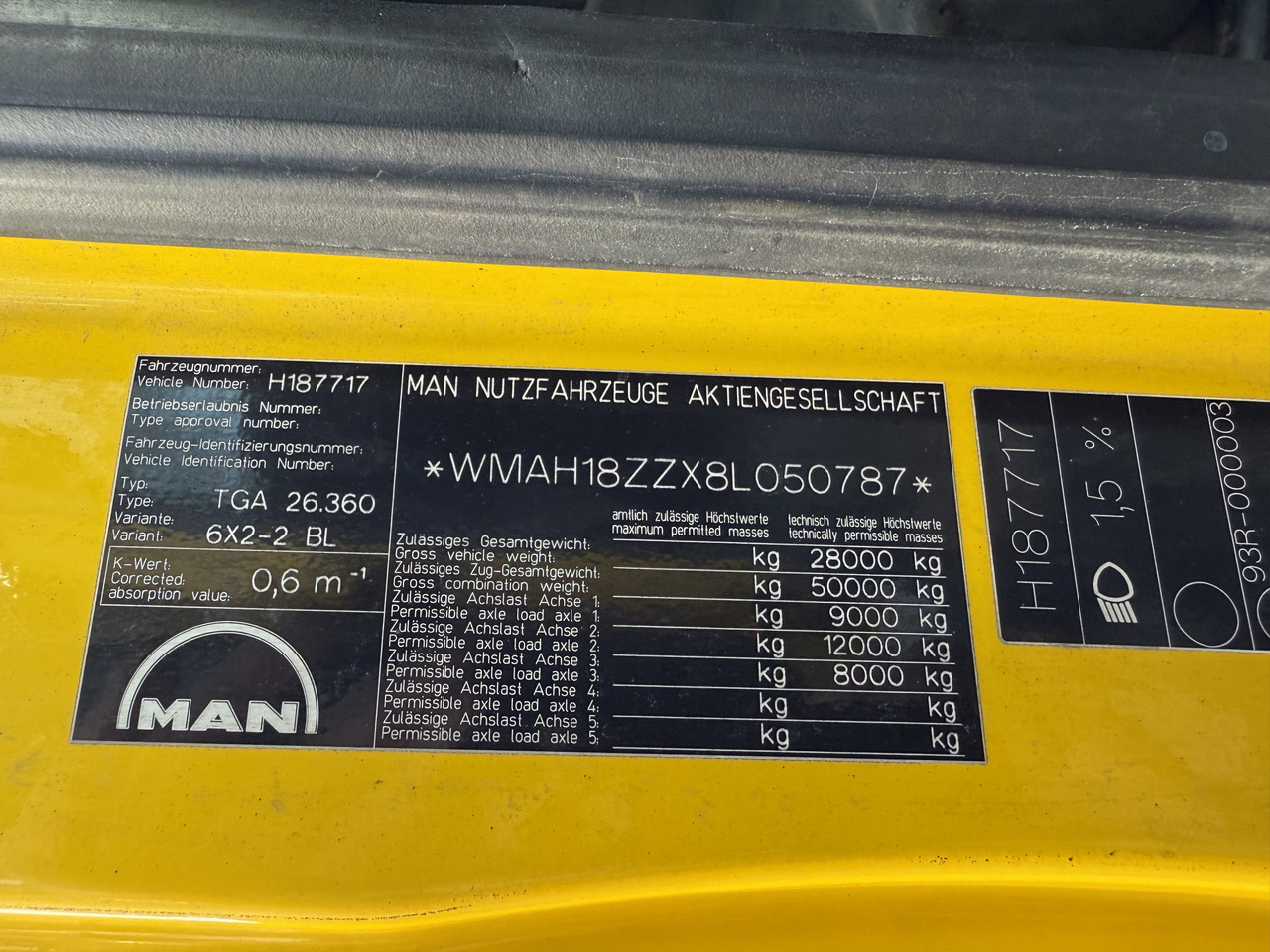 MAN TGA 26.360 6X2 Kipper Kran Palfinger 15500 - מזהיר, משאית מנוף: תמונה 5 MAN TGA 26.360 6X2 Kipper Kran Palfinger 15500 - מזהיר, משאית מנוף: תמונה 5