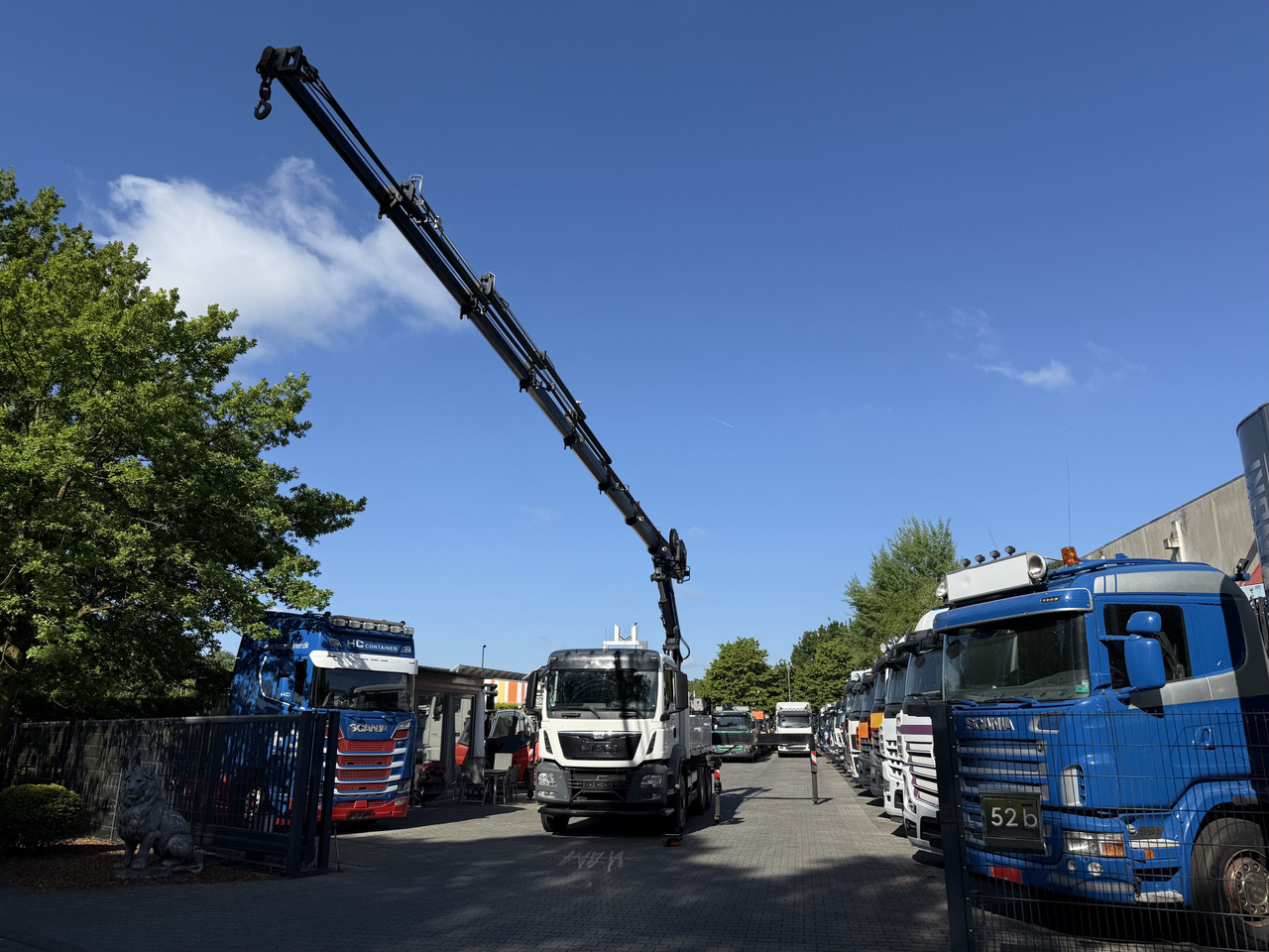 משאית מנוף, משאית צד נופל/ שטוחה MAN TGS 28.440 6X4H-4 Atlas 290 bis 24 Meter: תמונה 8