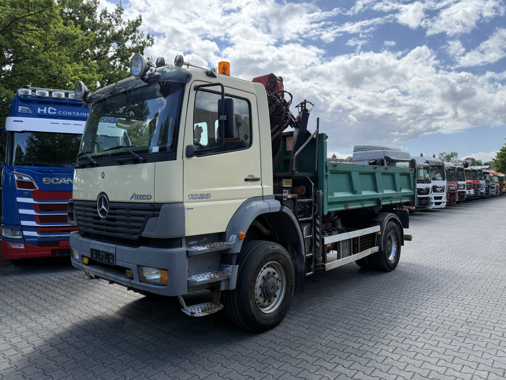 Mercedes-Benz Atego 1823 AK 4X4 Kipper Kran Palfinger PK10000 - משאית מנוף, מזהיר: תמונה 1 Mercedes-Benz Atego 1823 AK 4X4 Kipper Kran Palfinger PK10000 - משאית מנוף, מזהיר: תמונה 1