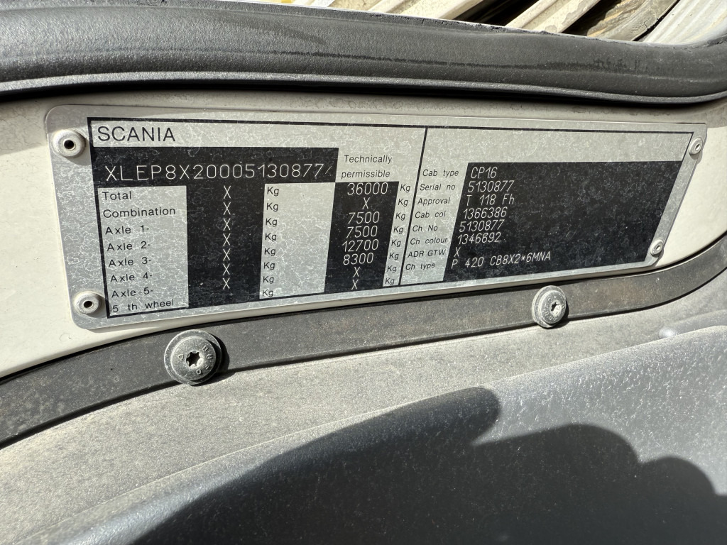 Scania P420 8X2*6 - משאית עם שלדת תא: תמונה 4 Scania P420 8X2*6 - משאית עם שלדת תא: תמונה 4