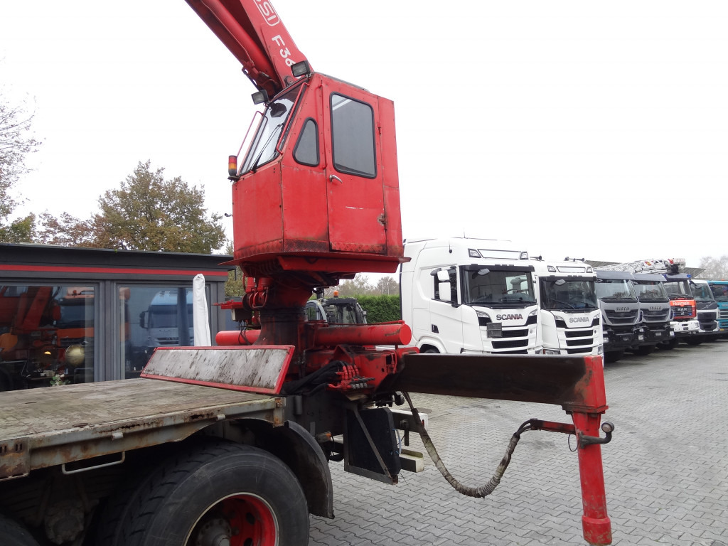 Scania R144 460 6X4 Fassi 360 bis 25 Meter - משאית צד נופל/ שטוחה, משאית מנוף: תמונה 2 Scania R144 460 6X4 Fassi 360 bis 25 Meter - משאית צד נופל/ שטוחה, משאית מנוף: תמונה 2