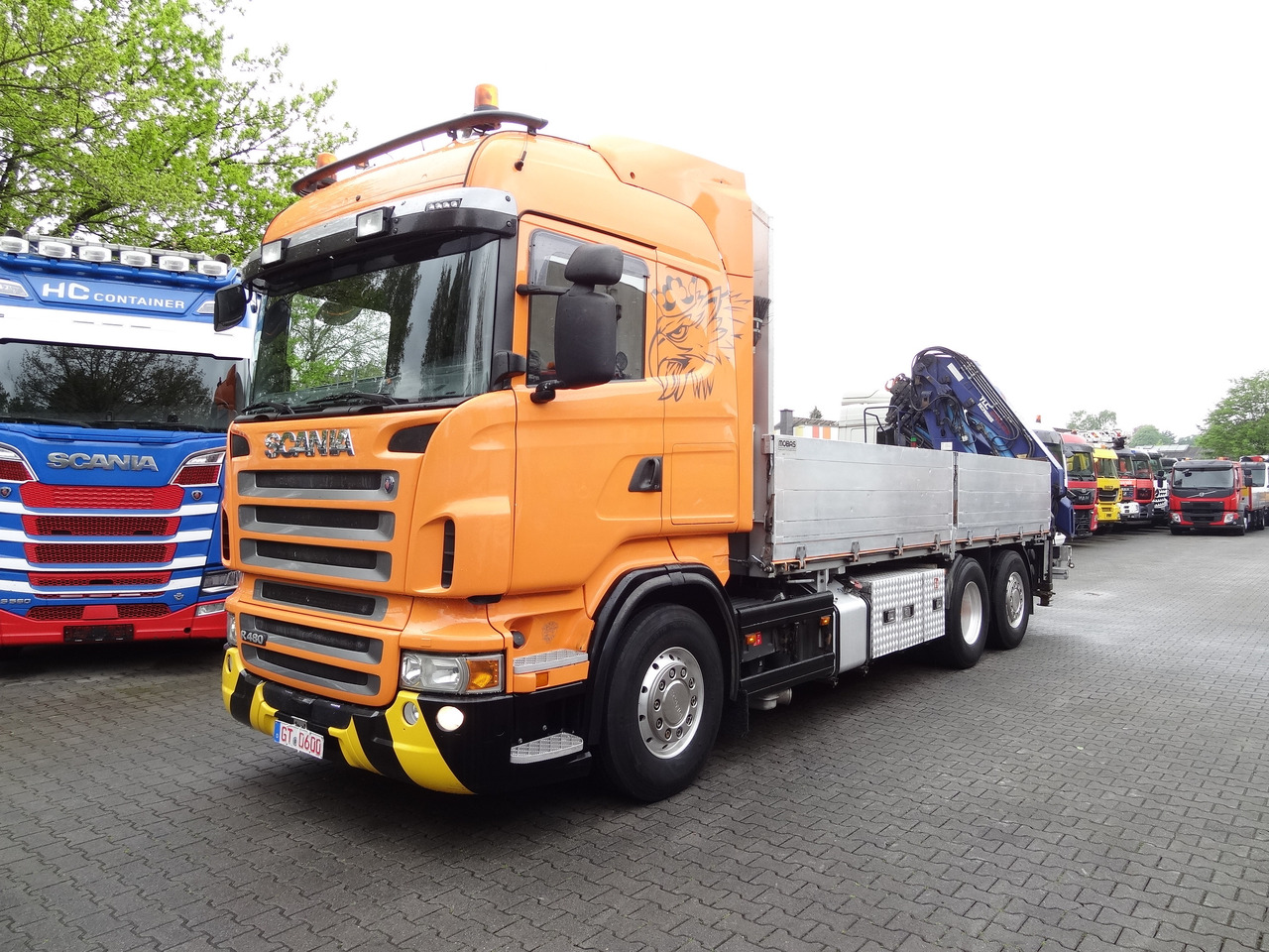Scania R480 6X2*4 Kran Atlas 240 bis 20 Meter - משאית צד נופל/ שטוחה, משאית מנוף: תמונה 1 Scania R480 6X2*4 Kran Atlas 240 bis 20 Meter - משאית צד נופל/ שטוחה, משאית מנוף: תמונה 1