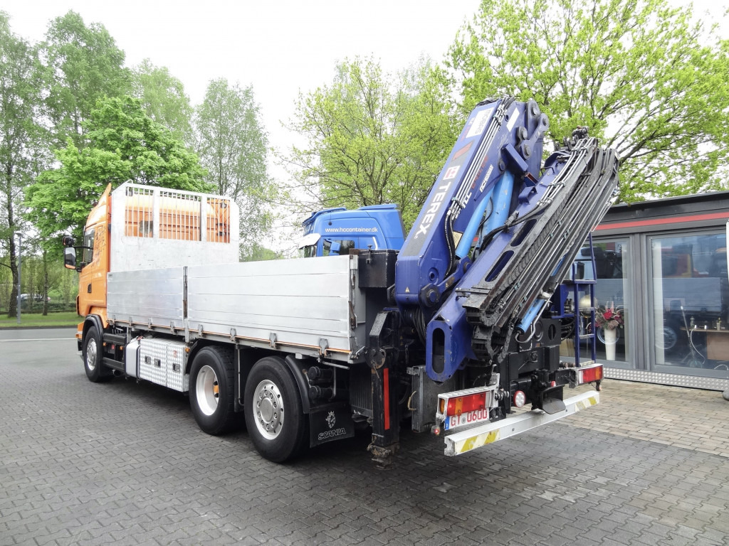 משאית צד נופל/ שטוחה, משאית מנוף Scania R480 6X2*4 Kran Atlas 240 bis 20 Meter: תמונה 12
