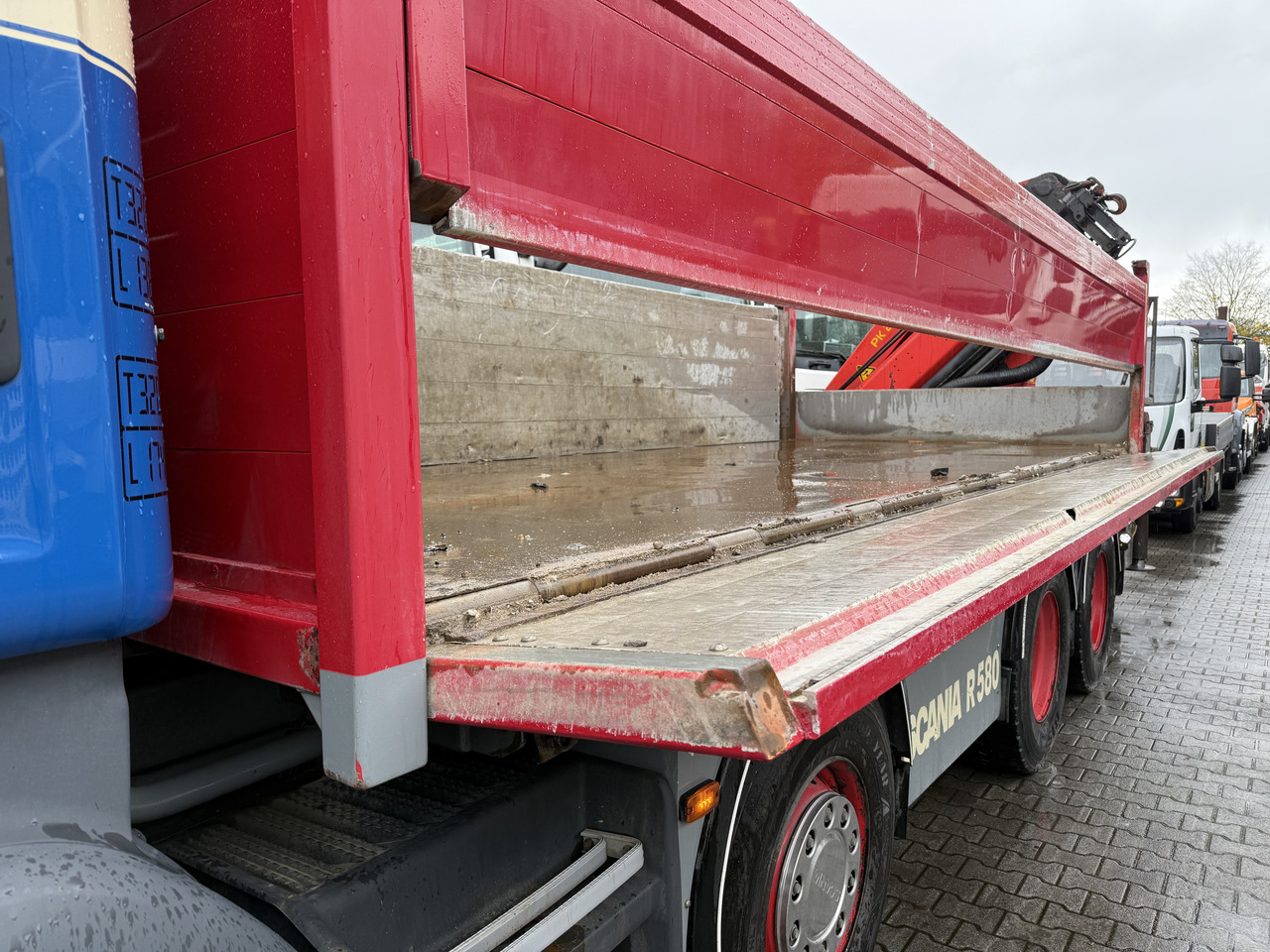 Scania R580 V8 8X4 Kipper Kran Palfinger 22002 - משאית מנוף, מזהיר: תמונה 5 Scania R580 V8 8X4 Kipper Kran Palfinger 22002 - משאית מנוף, מזהיר: תמונה 5