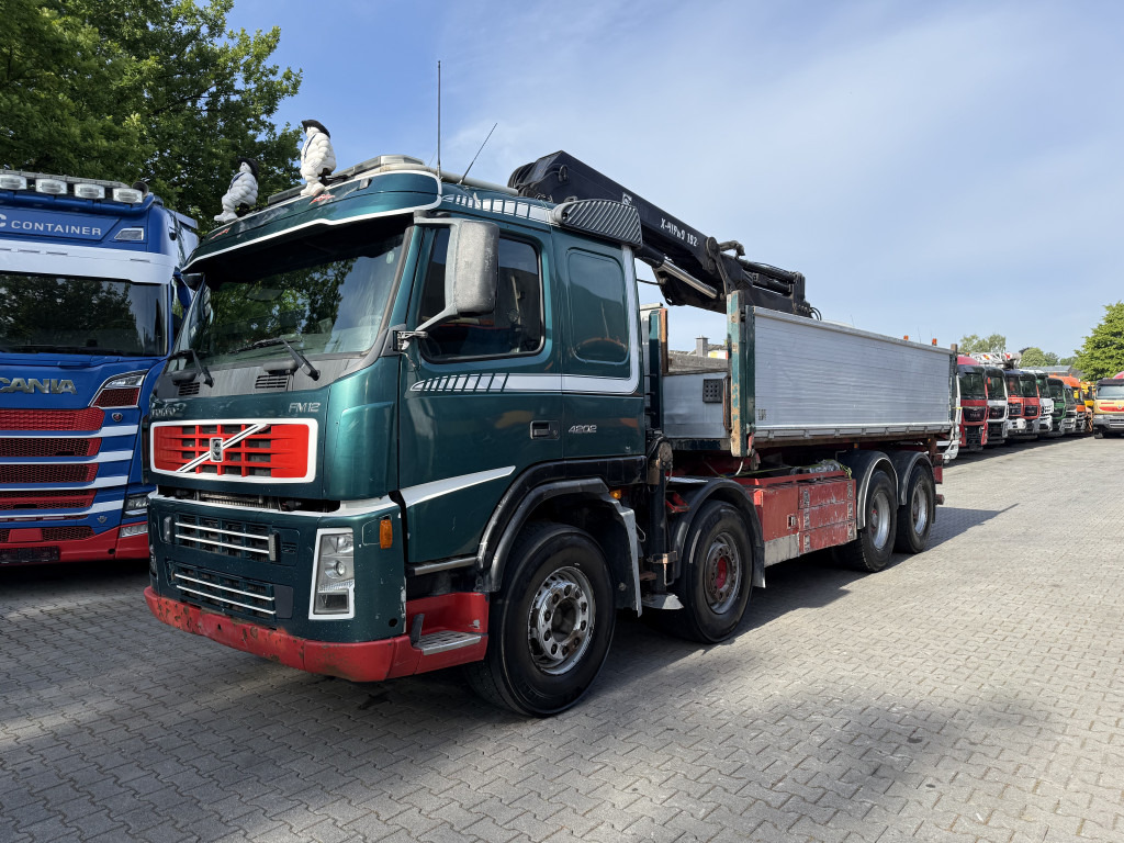 Volvo FM12 420 8X4 Kipper Kran Hiab 192-4 - משאית מנוף, מזהיר: תמונה 1 Volvo FM12 420 8X4 Kipper Kran Hiab 192-4 - משאית מנוף, מזהיר: תמונה 1