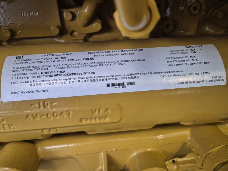 Caterpillar C18 INDUSTRIAL BDN T4i (ENGINE NEW) Arr: 515-0718 - מנוע עבור ציוד תעשייתי: תמונה 2 Caterpillar C18 INDUSTRIAL BDN T4i (ENGINE NEW) Arr: 515-0718 - מנוע עבור ציוד תעשייתי: תמונה 2
