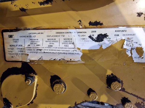 Caterpillar C7 Engine KHX 329D Excavator (Plant) - מנוע עבור מכונת בנייה: תמונה 2 Caterpillar C7 Engine KHX 329D Excavator (Plant) - מנוע עבור מכונת בנייה: תמונה 2