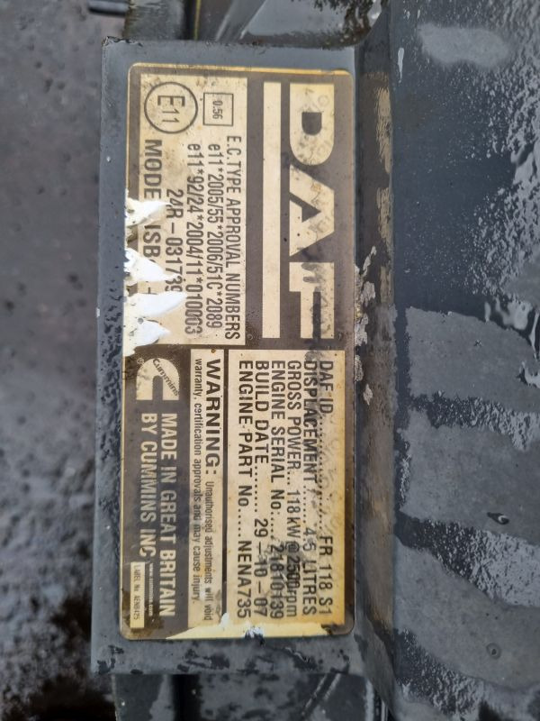 DAF FR118S1 Engine (Truck) - מנוע עבור משאית: תמונה 2 DAF FR118S1 Engine (Truck) - מנוע עבור משאית: תמונה 2
