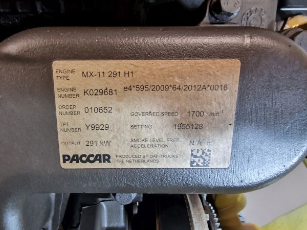 מנוע עבור משאית DAF MX-11 291 H1 Truck Spec Engine (Truck): תמונה 11