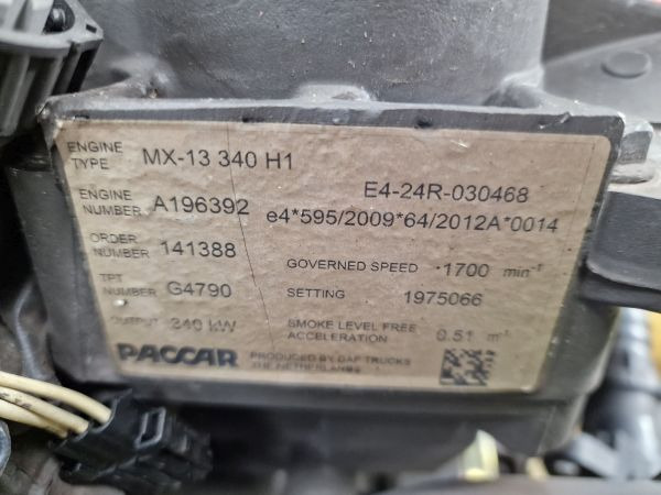 DAF MX-13 340 H1 Engine (Truck) - מנוע עבור משאית: תמונה 2 DAF MX-13 340 H1 Engine (Truck) - מנוע עבור משאית: תמונה 2